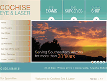 Tablet Screenshot of cochiseeye.com